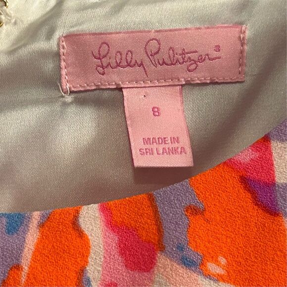Lilly Pulitzer Women's Floral Dress Size 8 Multicolor Resort Wear - Picture 6 of 16